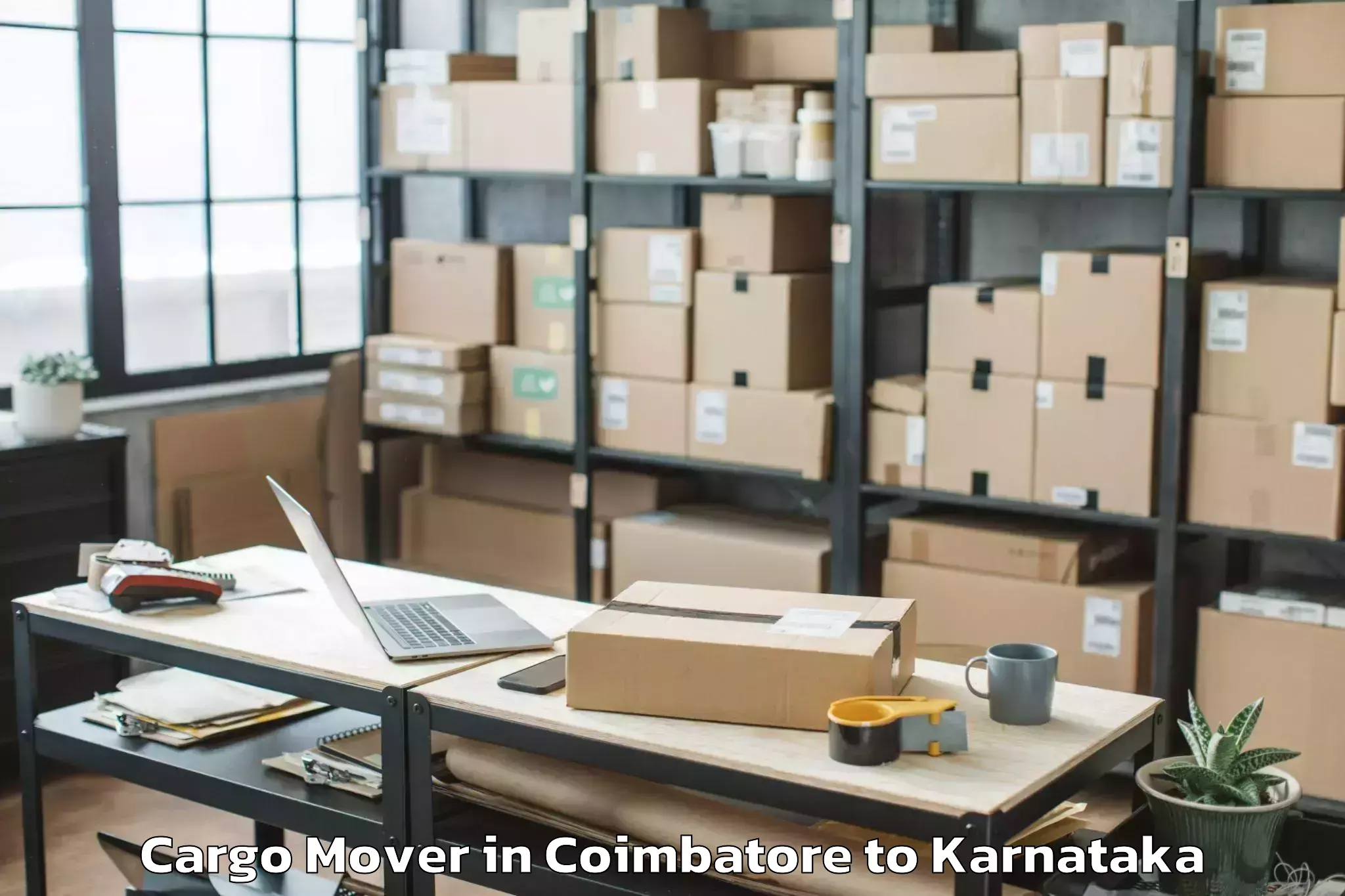 Book Coimbatore to Holalkere Cargo Mover